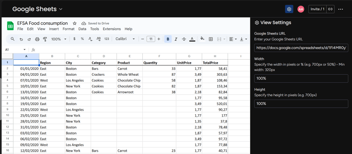 how to add Google Sheets URL into monday.com