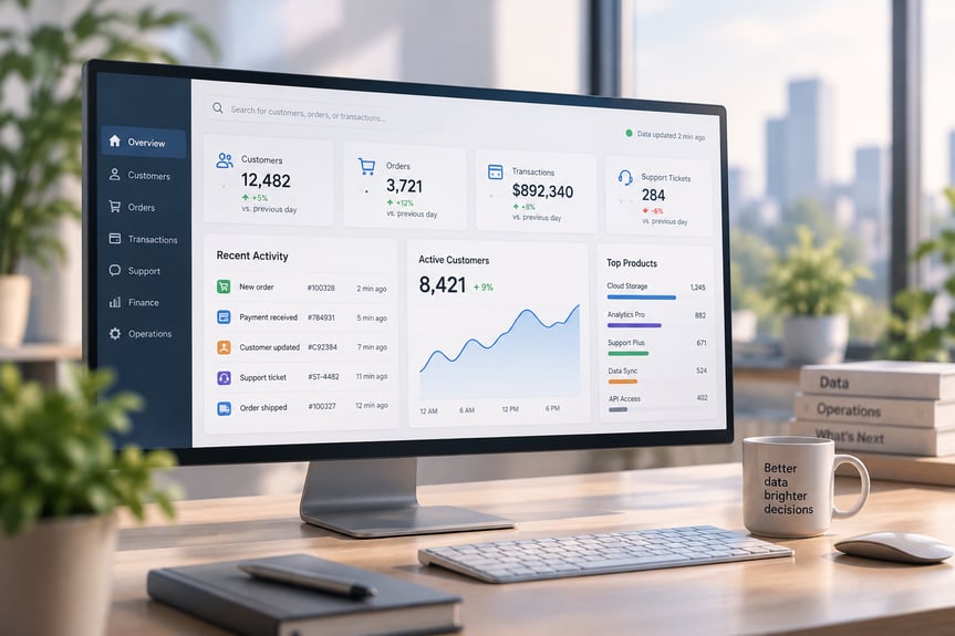 Operational data store providing a unified view of current business data