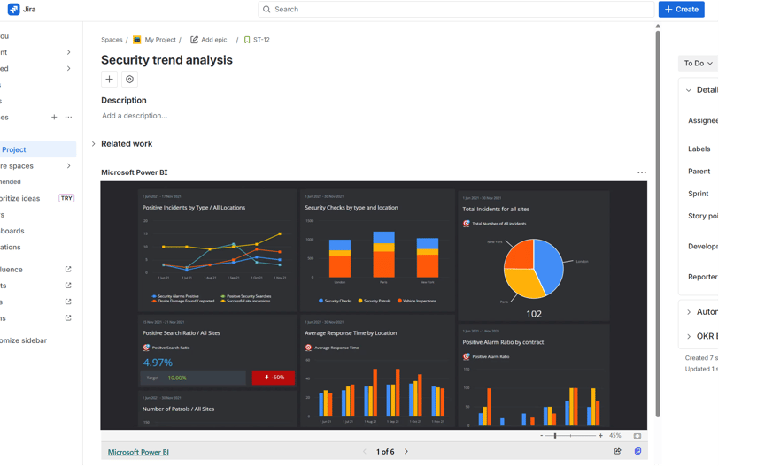 power bi embedded security dashboard