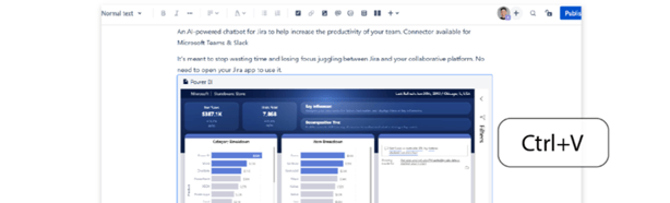 How to paste Power BI embed link in Confluence page for dashboard integration